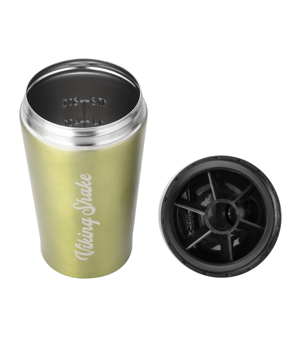 Download Matte Green Metal Shaker 500ml - EcoViking