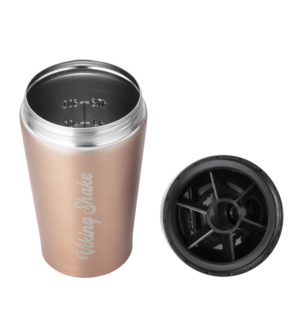 Download Matte Rose Gold Metal Shaker 500ml - EcoViking